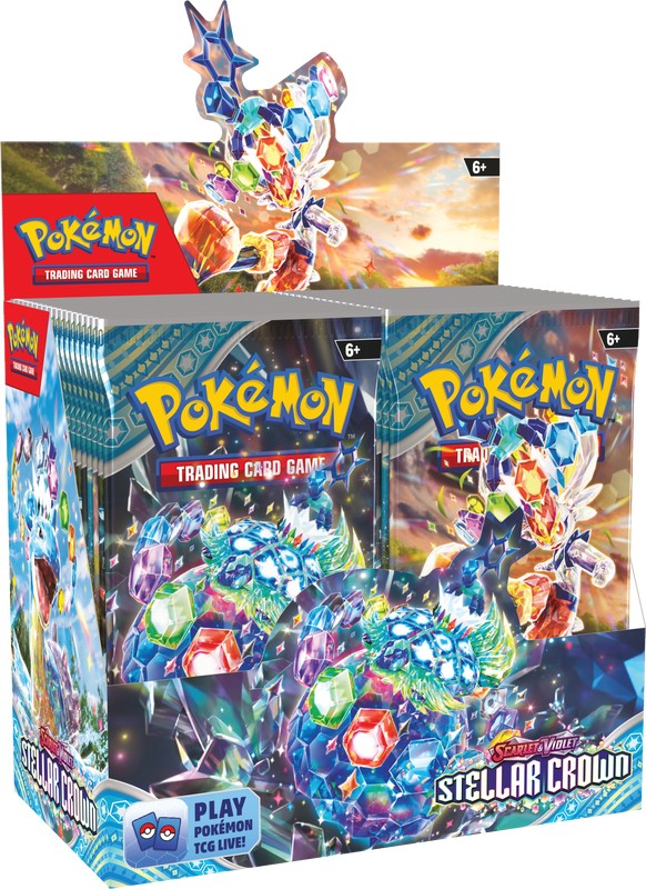 Pokemon TCG: Scarlet & Violet 7 - Stellar Crown Booster Box - Pre-Order Release 09/13/24 (Copy)