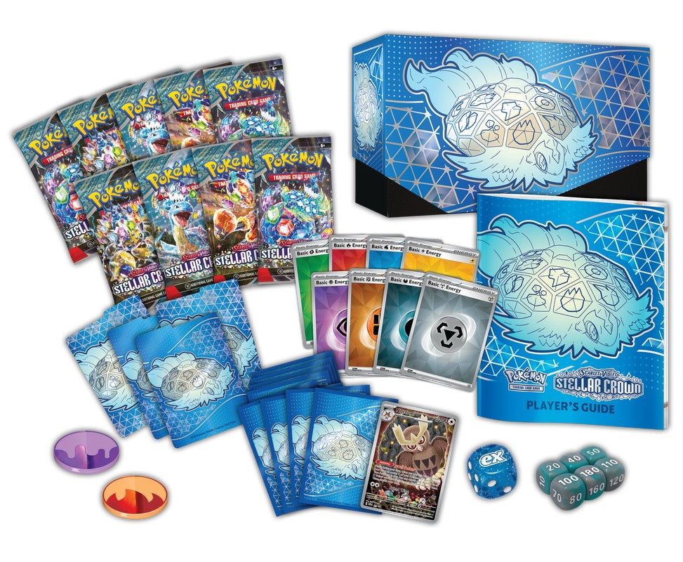 Pokemon TCG: Scarlet & Violet 7 - Stellar Crown ETB Elite Trainer Box - Pre-Order Release 09/13/24