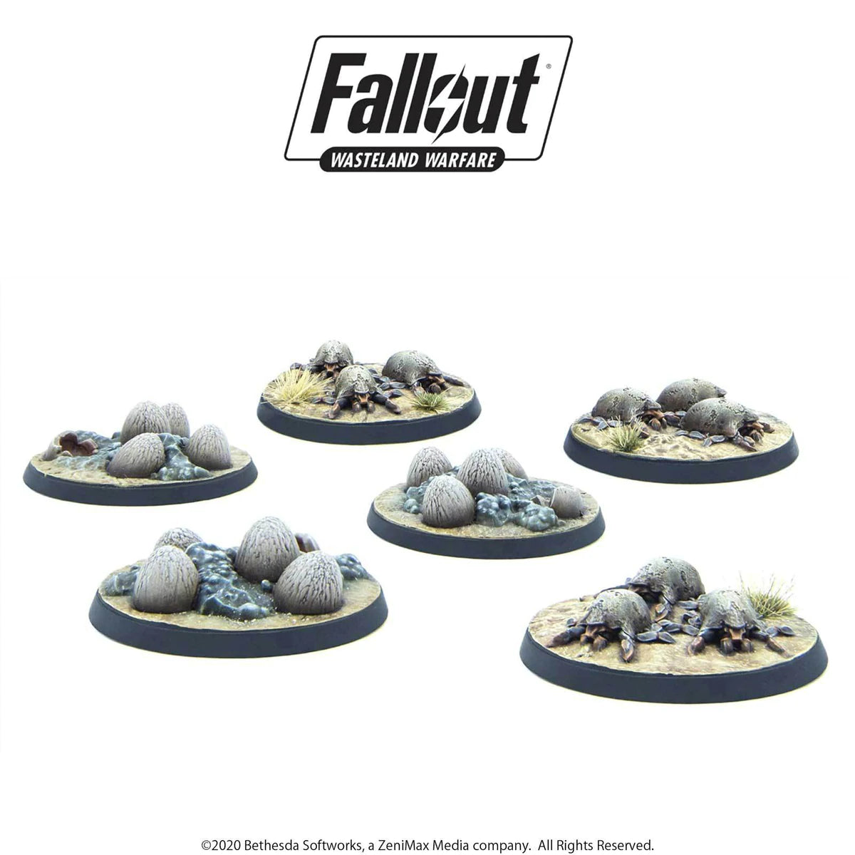 Fallout Wasteland Warfare: Mirelurk Hatchlings & Eggs: Roleplaying Resin Miniature Figures
