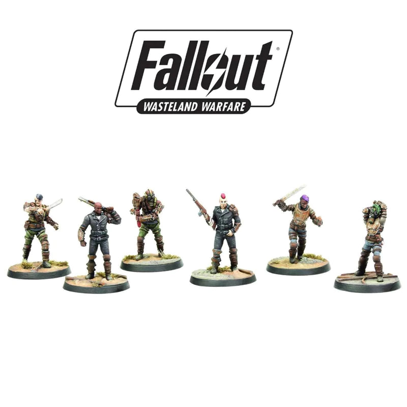Fallout Wasteland Warfare: Raiders, Scavvers, Psychos: Roleplaying Resin Miniature Figures