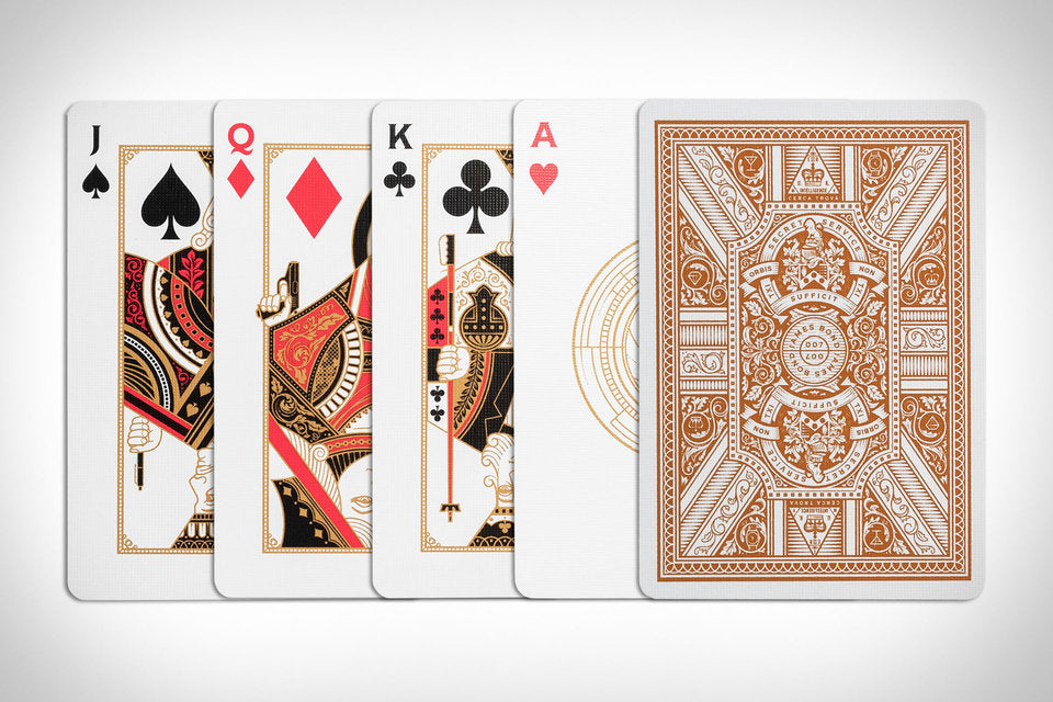 Bicycle Premium Playing Card Deck: Theory 11: James Bond 007 Gilded Em ...